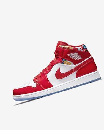 Nike Air Jordan 1 Mid SE Rojos Azul Marino Blancos | MX 2364